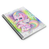 Unicorn Journal/ Pretty Glam Purple, Pink, Blue Rainbow Unicorn Notebook/ Diary Gift