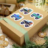 Halloween Stickers/ Spooky Monster Trucks Collection Laptop Decal, Planner, Journal Vinyl Sticker Pack