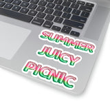Watermelon Stickers/ Green, Pink Watermelon Foil Balloons Words Summer, Picnic, Juicy Laptop Decal, Planner, Journal Vinyl Stickers