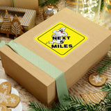 Halloween Stickers/ Caution Sign Funny Ghost Crossing Laptop Decal, Planner, Journal Vinyl Stickers