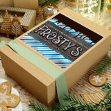 Christmas Stickers/ Holiday Frosty’s Ice Cream Shoppe Laptop Decal, Planner, Journal Vinyl Stickers