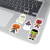 Halloween Stickers/ Trick Or Treaters Mummy Monsters Collection Laptop Decal, Planner, Journal Vinyl Sticker Pack