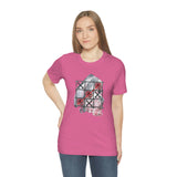 Valentine Shirts/ Gothic Tic Tac Toe Bones And Roses On Marbled Gray Paint Brushstrokes T shirts