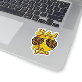 Softball Stickers/ Softball Vibes Leopard Glasses Laptop Decal, Planner, Journal Vinyl Stickers