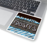 Christmas Stickers/ Holiday Frosty’s Ice Cream Shoppe Laptop Decal, Planner, Journal Vinyl Stickers