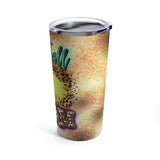 Softball Mom Cheetah Print Marquee Lights Stainless Steel 20oz Tumbler/ Travel Mug Gift