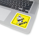 Halloween Stickers/ Caution Sign Funny Ghost Crossing Laptop Decal, Planner, Journal Vinyl Stickers
