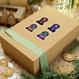 Halloween Stickers/ Neon Cemetery Headstones And Candles Collection Laptop Decal, Planner, Journal Vinyl Sticker Pack