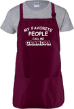 Grandfather Apron/ Grandpa Quote BBQ/ Cooking Adjustable Father’s Day Apron/ My Favorite People Call Me Grandpa