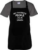Grandfather Apron/ Grandpa, Papa Quote BBQ/ Cooking Adjustable Father’s Day Apron/ My Favorite People Call Me Papa