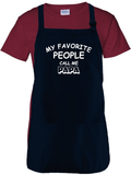 Grandfather Apron/ Grandpa, Papa Quote BBQ/ Cooking Adjustable Father’s Day Apron/ My Favorite People Call Me Papa