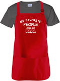 Grandfather Apron/ Grandpa, Papa Quote BBQ/ Cooking Adjustable Father’s Day Apron/ My Favorite People Call Me Papa