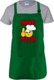 Pizza Apron Gift/ Angry Chef Adult BBQ/ Funny Emoji Cooking Adjustable Apron