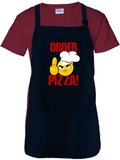 Pizza Apron Gift/ Angry Chef Adult BBQ/ Funny Emoji Cooking Adjustable Apron