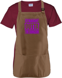 Halloween Party Costume Apron/ Purple Straight Outta The Dungeon BBQ/ Cooking Adjustable Apron