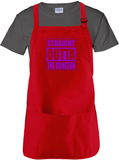 Halloween Party Costume Apron/ Purple Straight Outta The Dungeon BBQ/ Cooking Adjustable Apron