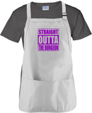 Halloween Party Costume Apron/ Purple Straight Outta The Dungeon BBQ/ Cooking Adjustable Apron