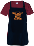 Halloween Apron/ Property Of Trick Or Treat University Alumni Funny Party BBQ/ Cooking Adjustable Apron