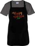Happy Fall Y’all Autumn Apron/ Metallic Orange And Green Rustic Fall Colors BBQ/ Cooking Adjustable Apron