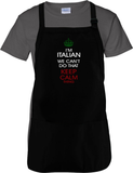 Italian Cooking Apron Gift/ I’m Italian We Can’t Do That Keep Calm Thing Funny BBQ Adjustable Apron