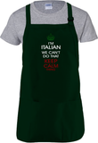 Italian Cooking Apron Gift/ I’m Italian We Can’t Do That Keep Calm Thing Funny BBQ Adjustable Apron