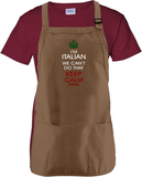Italian Cooking Apron Gift/ I’m Italian We Can’t Do That Keep Calm Thing Funny BBQ Adjustable Apron