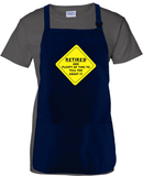 Retirement Apron Gift/ Warning Retired And plenty Of Time To Tell You About It Adult BBQ/ Cooking Adjustable Funny Apron