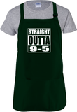 Funny Retirement Apron/ Retired  Straight Outta 9-5 Cooking Adjustable Apron Retirement Party Gift Idea