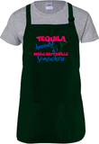 Tequila Margaritaville Cooking Apron Gift/ Tequila Because It’s Margaritaville Somewhere Adjustable Kitchen Apron