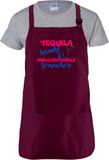 Tequila Margaritaville Cooking Apron Gift/ Tequila Because It’s Margaritaville Somewhere Adjustable Kitchen Apron
