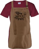 Wine Cooking Apron Gift/ You Had Me At Merlot Wine Drinking Adjustable Kitchen Apron