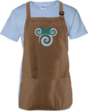 Disney Aqua Minnie Mouse Apron/ Arendelle Swirl Glitter Bow Minnie BBQ/ Cooking Adjustable Apron