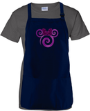 Disney Potion Purple Minnie Apron/ Minnie Mouse Glitter Purple Bow BBQ/ Cooking Adjustable Apron