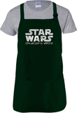 Disney Star Wars Galaxy’s Edge Apron/ Black Spire Outpost Metallic Silver Aurebesh BBQ/ Cooking Adjustable Apron