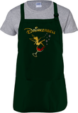 Drinkerbell Apron/ Disney Drinking Epcot Food And Wine Festival Funny Tinkerbell Gold, Glitter Red Wine Glass BBQ/ Cooking Adjustable Apron