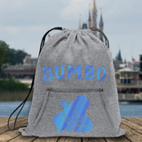 Disney Dumbo Backpack/ Blue Pearl Dumbo Elephant Tote Park Bag