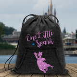 Disney Figment Backpack/ One Little Spark Journey Into Imagination Glitter Tote Park Bag