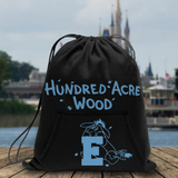 Disney Winnie The Pooh Backpack/ Hundred Acre Wood Eeyore Fleece Tote Park Bag