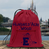 Disney Winnie The Pooh Backpack/ Hundred Acre Wood Eeyore Fleece Tote Park Bag