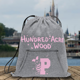 Disney Winnie The Pooh Backpack/ Hundred Acre Wood Piglet Fleece Tote Park Bag