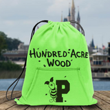 Disney Winnie The Pooh Backpack/ Hundred Acre Wood Piglet Fleece Tote Park Bag