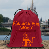 Disney Winnie The Pooh Backpack/ Hundred Acre Wood Tigger Fleece Tote Park Bag