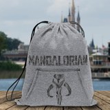 Disney The Mandalorian Backpack/ Mandalorian Mythosaur Drawstring Fleece Tote Park Bag