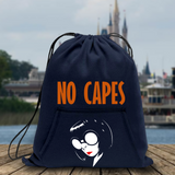 Disney Incredibles Edna Mode Backpack/ No Capes Incredibles 2 Drawstring Fleece Tote Park Bag