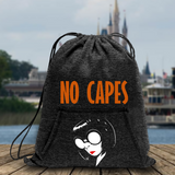 Disney Incredibles Edna Mode Backpack/ No Capes Incredibles 2 Drawstring Fleece Tote Park Bag