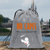 Disney Incredibles Edna Mode Backpack/ No Capes Incredibles 2 Drawstring Fleece Tote Park Bag