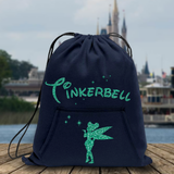Disney Tinkerbell Backpack/ Glitter Green Tinkerbell Fairy Tote Vacation Park Bag