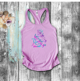 Beach Life Summer Tanks/ Neon The Beach Is Calling And I Must Go Palm Tree Tropical Vacation Tank Top