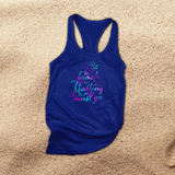 Beach Life Summer Tanks/ Neon The Beach Is Calling And I Must Go Palm Tree Tropical Vacation Tank Top
