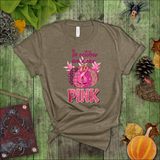 Breast Cancer Awareness Shirts/ In October We Wear Pink Butterflies, Plaid Pattern Pumpkin And Ribbon T Shirts